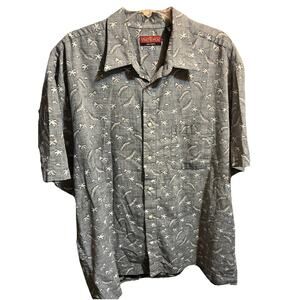 JOHN HENRY VIVA TROPICAL Men's Hawaiian Shirt Button Short Sleeve Size XXL